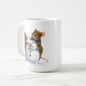 冬のネズミマグ コーヒーマグカップ (正面左)