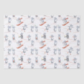 冬のネズミ休日 薄葉紙 (正面)