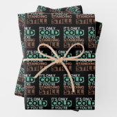 冬のハイカー – 唯一の冷もしたい立ち静止引用文 ラッピングペーパーシート (インサイチュ)