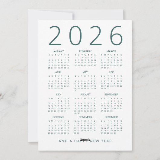 冬のハイランド牛2026カレンダーメリークリスマス シーズンカード (裏面)