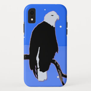 冬のハクトウワシ - オリジナル野生動物アート iPhone XRケース