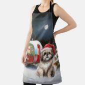 冬のハバナのキャラバンクリスマスアドベンチャー エプロン (インサイチュ)