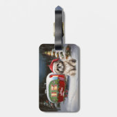 冬のハバナのキャラバンクリスマスアドベンチャー ラゲッジタグ (裏面縦)