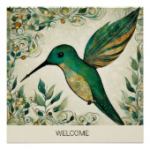 冬のハミングバードを作成する ポスター (正面)