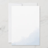 冬のハレの水の色ベビーシャワー 招待状 (裏面)