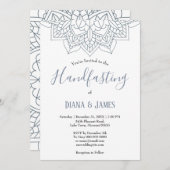 冬のハンドフェスティングスノーフレーク結婚マンダラ (正面/裏面)