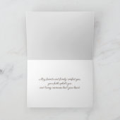 冬のハートの同情カード カード (内部)