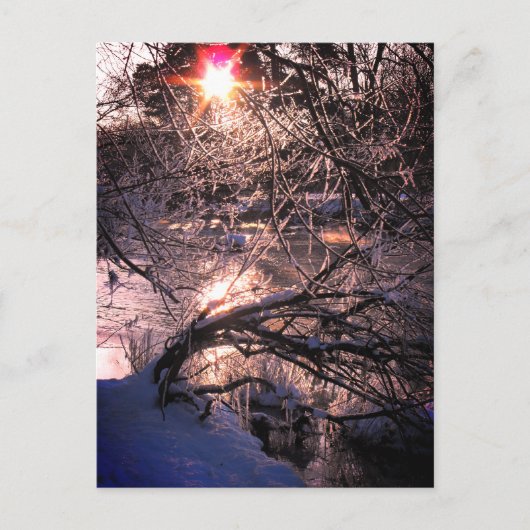 冬のハーフレン川 ポストカード (正面)