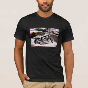「冬のバイク」大人Tシャツ Tシャツ