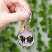 冬のバイソン キーホルダー (手)