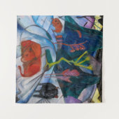 冬のバイソン |フランツ・マーク | タペストリー (正面(横))