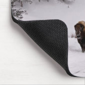 冬のバイソン マウスパッド (コーナー)