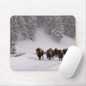 冬のバイソン マウスパッド (マウス)