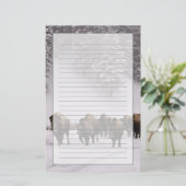 冬のバイソン 便箋 (スタンド正面)