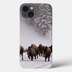 冬のバイソン iPhone 13ケース