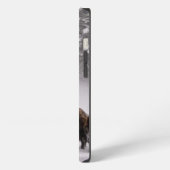 冬のバイソン iPhoneケース (左側面)