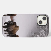 冬のバイソン iPhoneケース (裏面横)