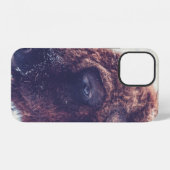 冬のバイソン iPhoneケース (裏面横)