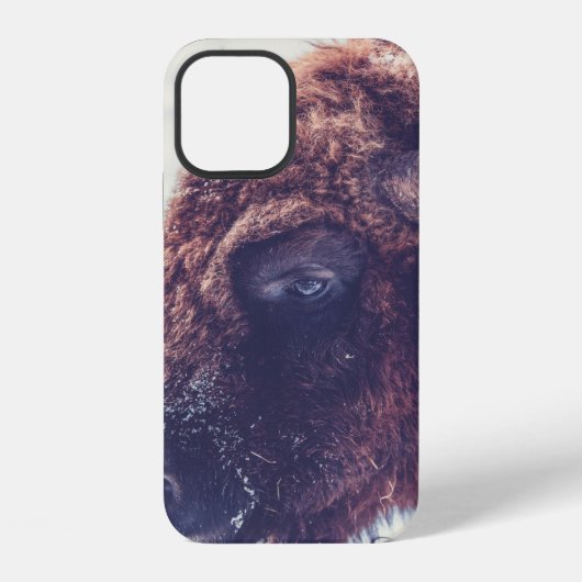 冬のバイソン iPhoneケース (裏面)