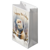 冬のバイブウォーターカラーエルミン – 誕生日パーティー –  スモールペーパーバッグ (正面アングル)