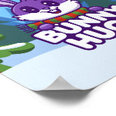 冬のバニー・ハグで喜びを広げよう！ ポスター (角)