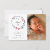 冬のバプテスマ感謝していスあなた 招待状 (正面)