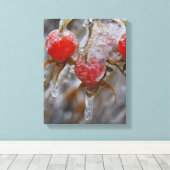 冬のバラお尻 キャンバスプリント (インサイチュ (ウッドフロア))