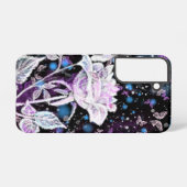 冬のバラと蝶サムスンギャラクシーケース SAMSUNG GALAXYケース (裏面横)