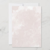 冬のバラゴージャスな赤ちゃんシャワー 招待状 (裏面)