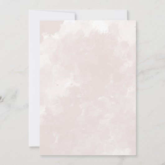 冬のバラゴージャスな赤ちゃんシャワー 招待状 (裏面)