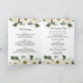 冬のバラパインホリークリスマス結婚式 プログラム (内部)