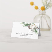 冬のバラピ結婚ナリー プレイスカード (裏面)