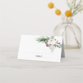 冬のバラピ結婚ナリー プレイスカード