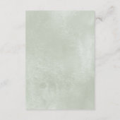 冬のバラホワイト金ゴールド結婚フローラ エンクロージャーカード (裏面)