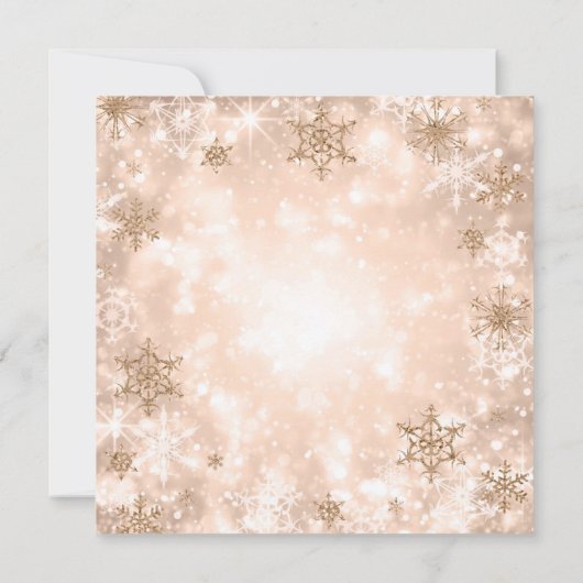 冬のバラ金ゴールドスウィート16グリッタースパークル 招待状 (裏面)