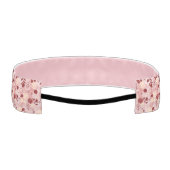 冬のバラ非スリップまたは滑ることヘッドバンドあなたの名前とイニシャル アスレチックヘッドバンド (裏面)