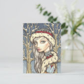 冬のバラ ポストカード (スタンド正面)