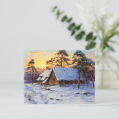 冬のバルト海沿岸リードハット シーズンポストカード (スタンド正面)