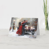 冬のバレンタインデーに永遠の愛 カード (正面)