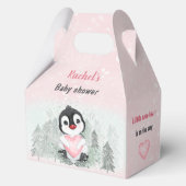 冬のバレンティンペンギンガールベビーシャワーミディアム フェイバーボックス (裏面)