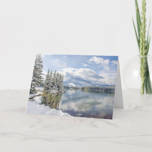 冬のバンフ国立公園 カード (正面)