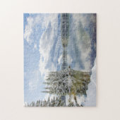 冬のバンフ国立公園 ジグソーパズル (縦)