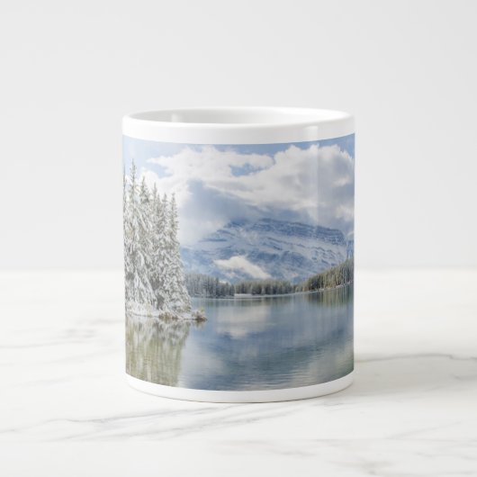 冬のバンフ国立公園 ジャンボコーヒーマグカップ (正面)