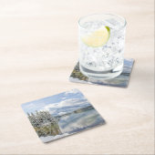 冬のバンフ国立公園 スクエアペーパーコースター (インサイチュ)