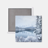 冬のバンフ国立公園 マグネット (正面/裏面)