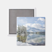 冬のバンフ国立公園 マグネット (正面/裏面)