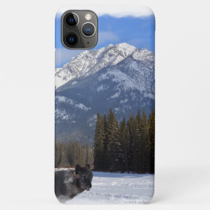 冬のバンフ・ウルフ山カスケード iPhone 11 PRO MAXケース