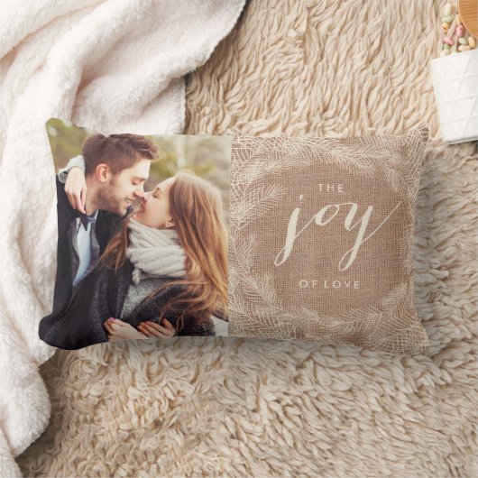 冬のバーラップ%PIPE%の喜びのスタイリッシュな休日の枕 ランバークッション (ブランケット)