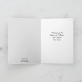 冬のパスのアートクリスマスカード シーズンカード (内部)