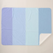 冬のパステルの配色 シェルパブランケット (正面(横))